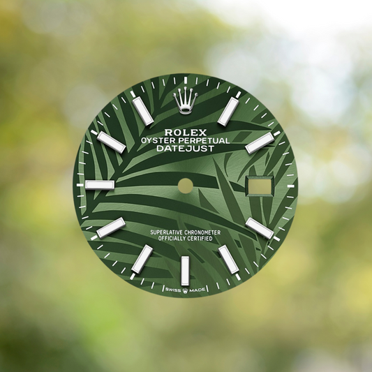 Custom Rolex Datejust Green Palm Dial